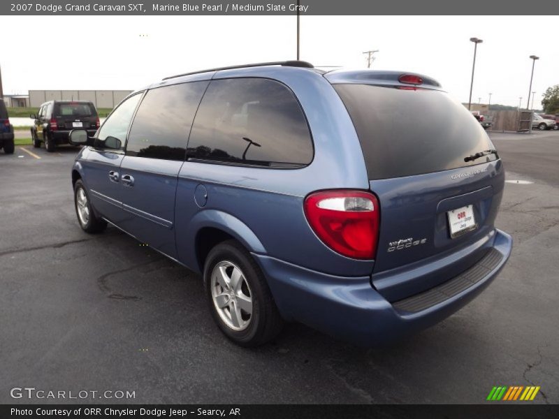 Marine Blue Pearl / Medium Slate Gray 2007 Dodge Grand Caravan SXT