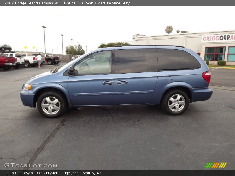 Marine Blue Pearl / Medium Slate Gray 2007 Dodge Grand Caravan SXT
