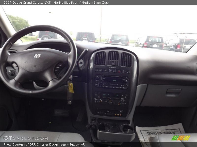 Marine Blue Pearl / Medium Slate Gray 2007 Dodge Grand Caravan SXT