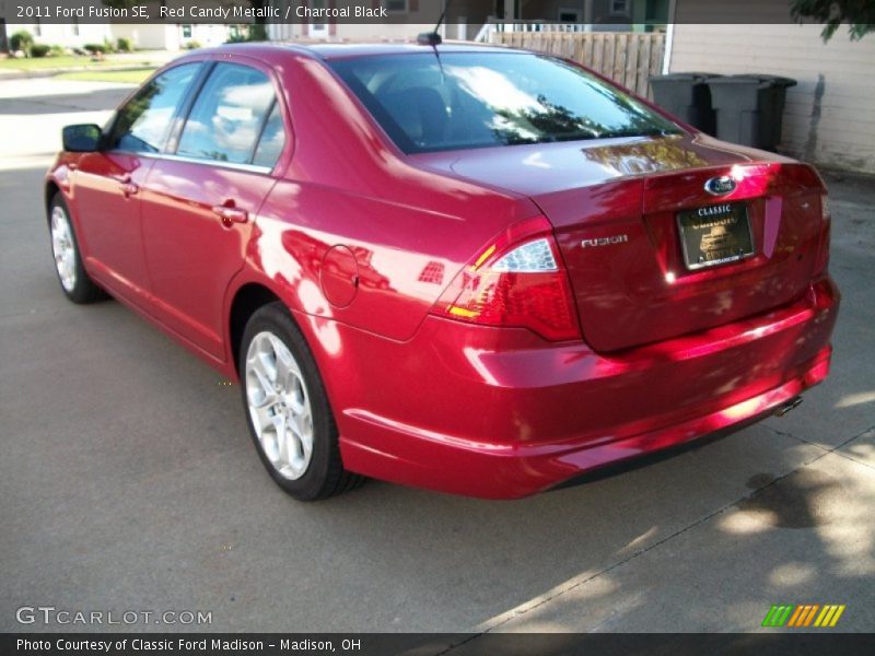 Red Candy Metallic / Charcoal Black 2011 Ford Fusion SE
