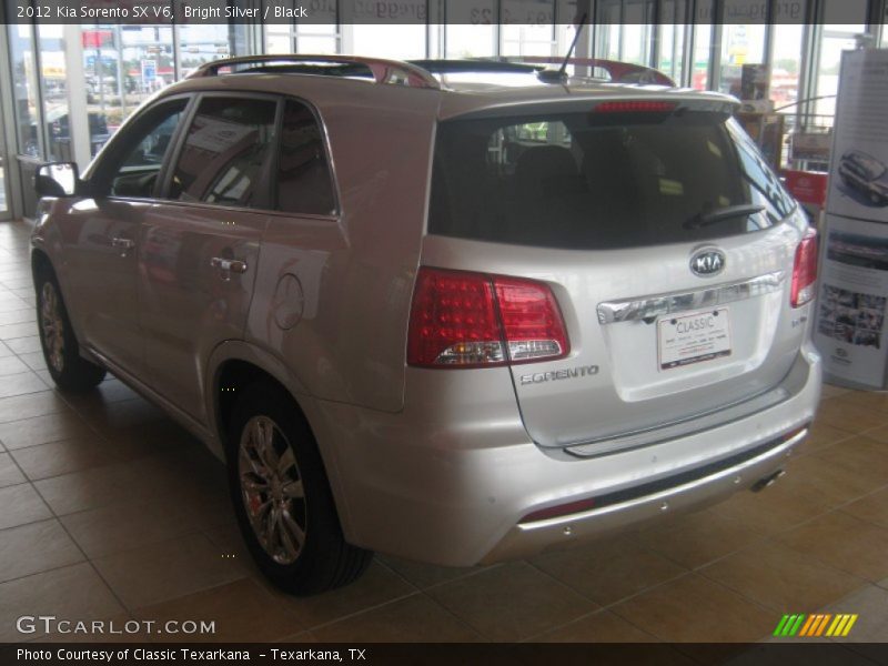 Bright Silver / Black 2012 Kia Sorento SX V6