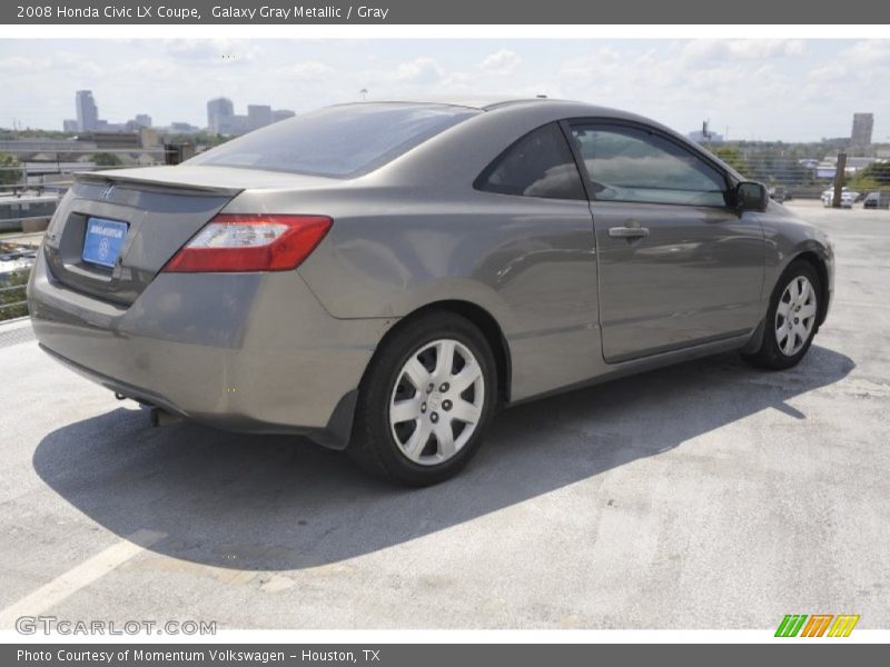 Galaxy Gray Metallic / Gray 2008 Honda Civic LX Coupe