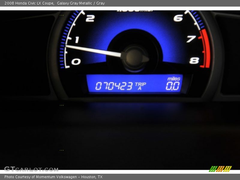 Galaxy Gray Metallic / Gray 2008 Honda Civic LX Coupe