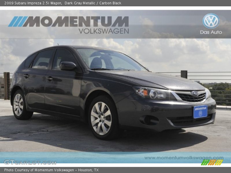Dark Gray Metallic / Carbon Black 2009 Subaru Impreza 2.5i Wagon