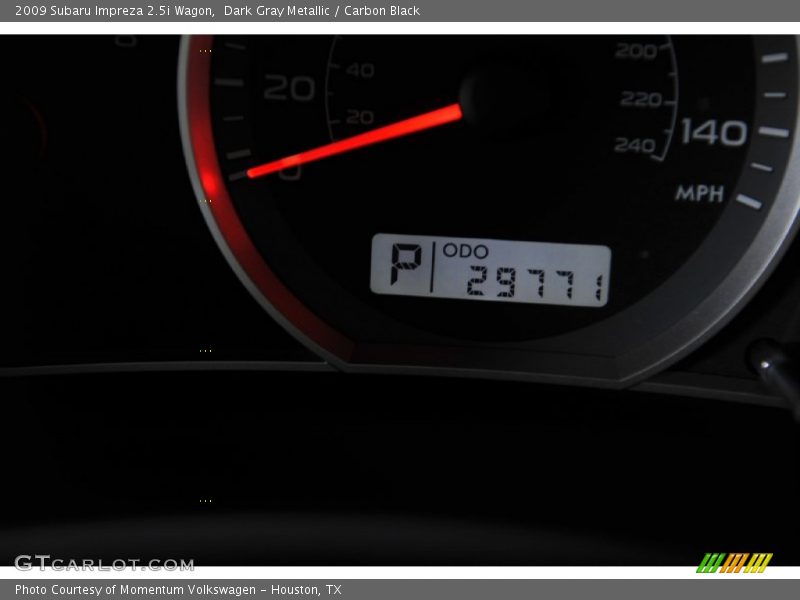 Dark Gray Metallic / Carbon Black 2009 Subaru Impreza 2.5i Wagon