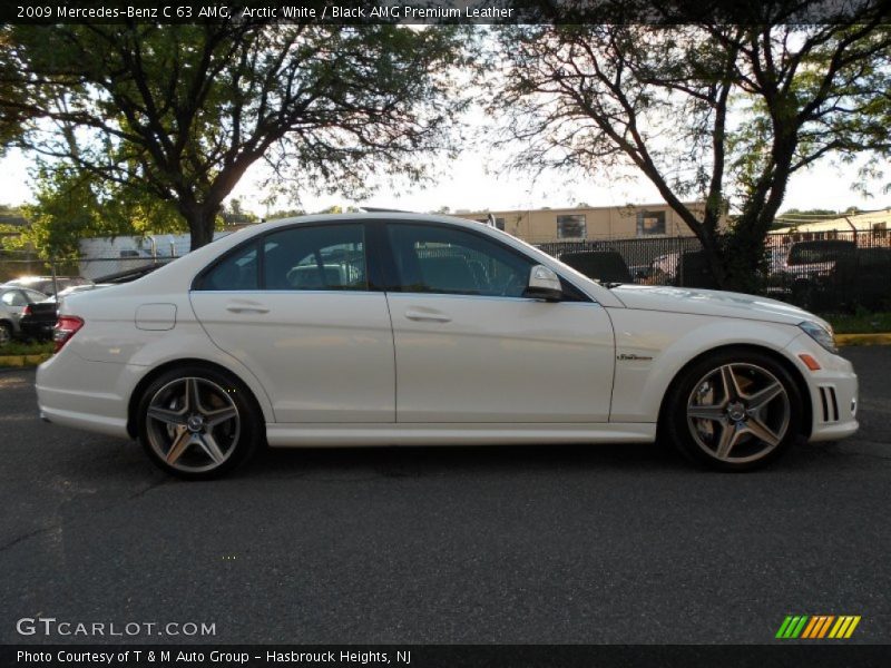 Arctic White / Black AMG Premium Leather 2009 Mercedes-Benz C 63 AMG