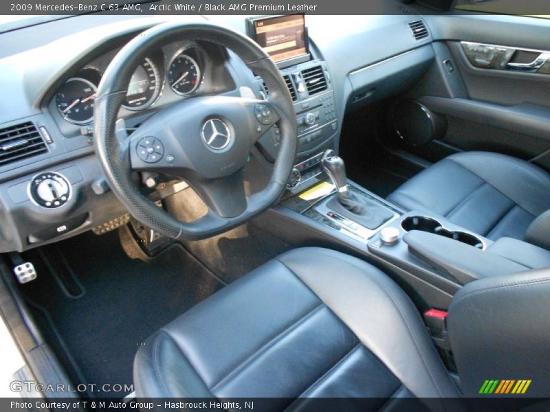 Arctic White / Black AMG Premium Leather 2009 Mercedes-Benz C 63 AMG