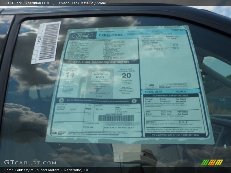 Tuxedo Black Metallic / Stone 2011 Ford Expedition EL XLT