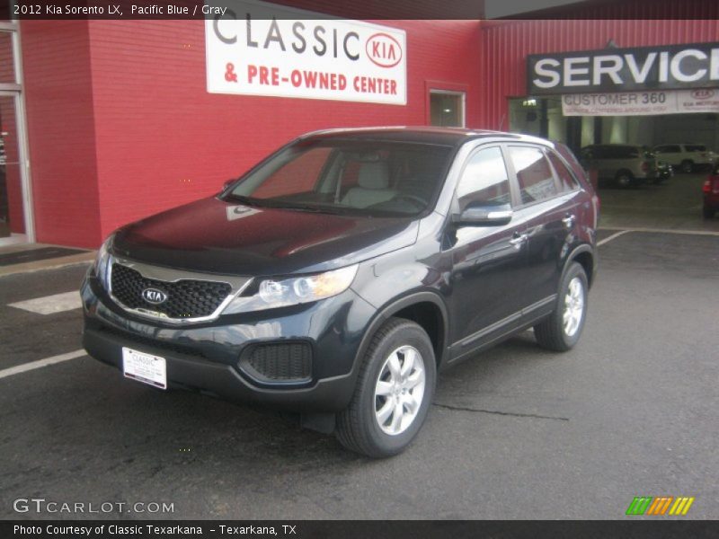 Pacific Blue / Gray 2012 Kia Sorento LX