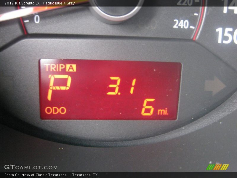 Pacific Blue / Gray 2012 Kia Sorento LX