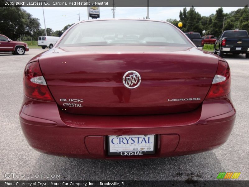 Cardinal Red Metallic / Neutral 2005 Buick LaCrosse CX
