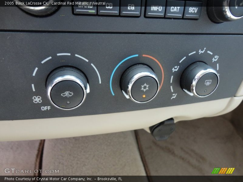 Cardinal Red Metallic / Neutral 2005 Buick LaCrosse CX