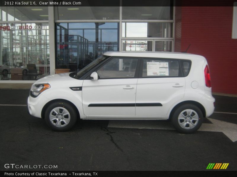 Clear White / Black Cloth 2012 Kia Soul 1.6