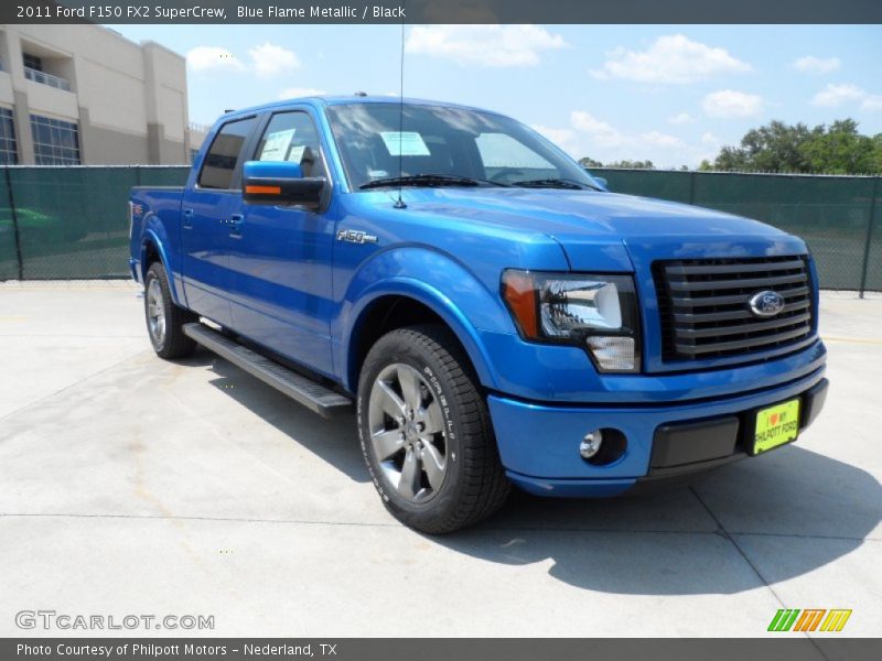 Blue Flame Metallic / Black 2011 Ford F150 FX2 SuperCrew