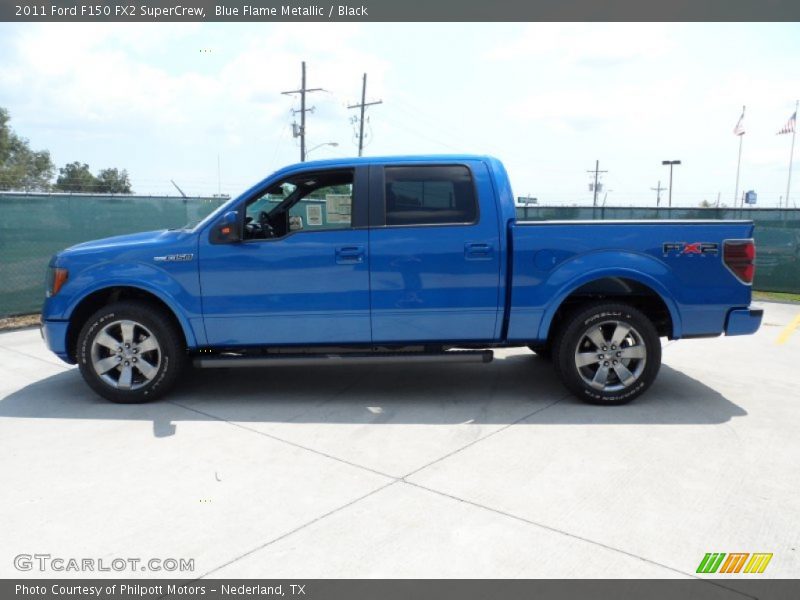 Blue Flame Metallic / Black 2011 Ford F150 FX2 SuperCrew