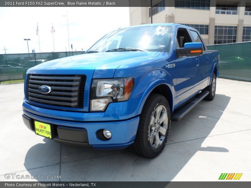 Blue Flame Metallic / Black 2011 Ford F150 FX2 SuperCrew