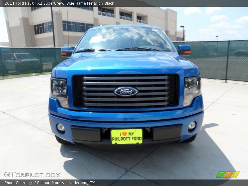 Blue Flame Metallic / Black 2011 Ford F150 FX2 SuperCrew