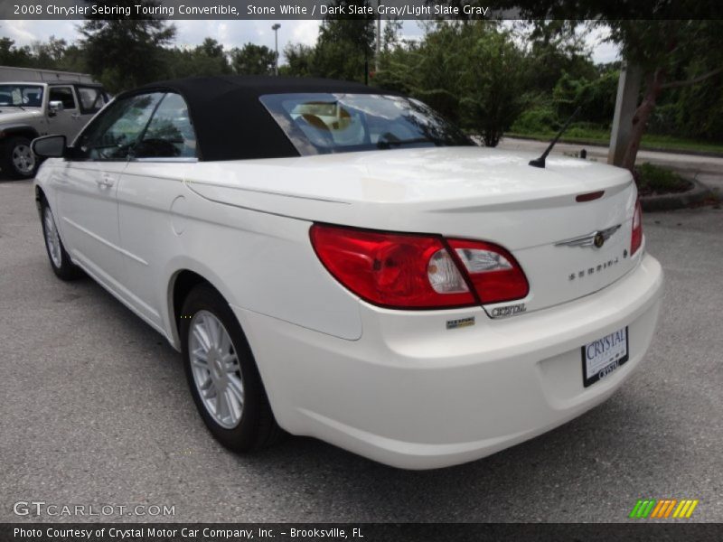 Stone White / Dark Slate Gray/Light Slate Gray 2008 Chrysler Sebring Touring Convertible