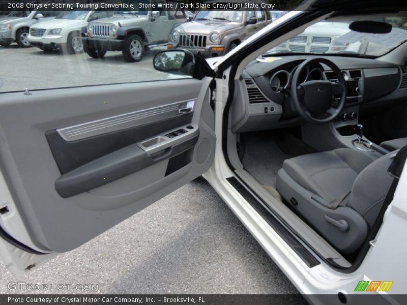 Stone White / Dark Slate Gray/Light Slate Gray 2008 Chrysler Sebring Touring Convertible