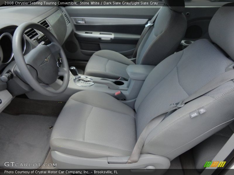 Stone White / Dark Slate Gray/Light Slate Gray 2008 Chrysler Sebring Touring Convertible