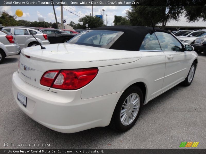 Stone White / Dark Slate Gray/Light Slate Gray 2008 Chrysler Sebring Touring Convertible