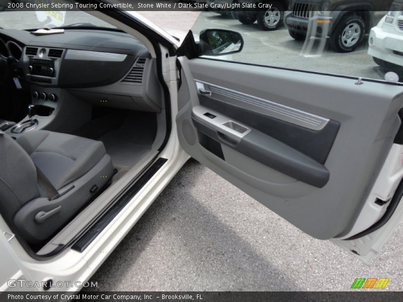 Stone White / Dark Slate Gray/Light Slate Gray 2008 Chrysler Sebring Touring Convertible