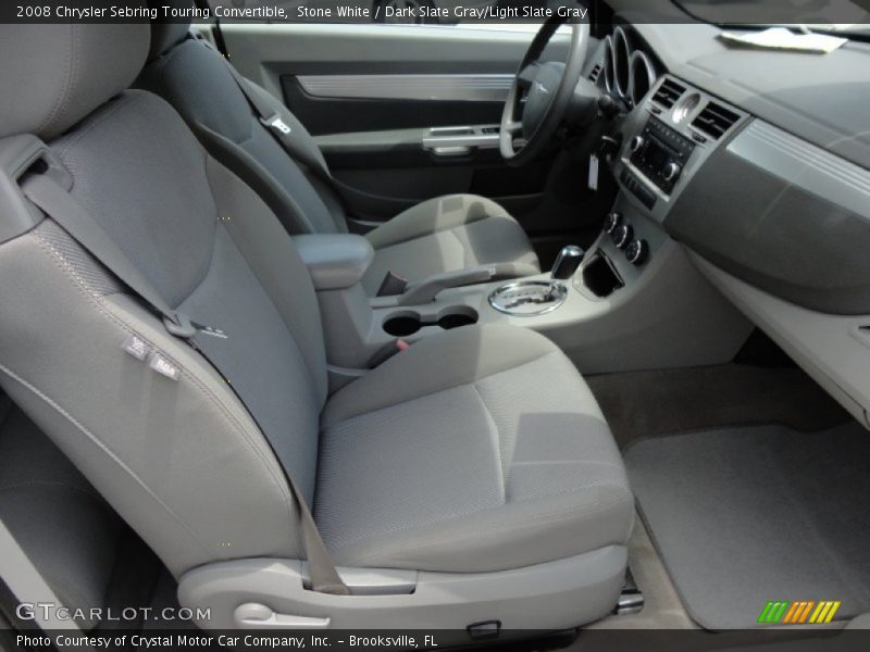  2008 Sebring Touring Convertible Dark Slate Gray/Light Slate Gray Interior