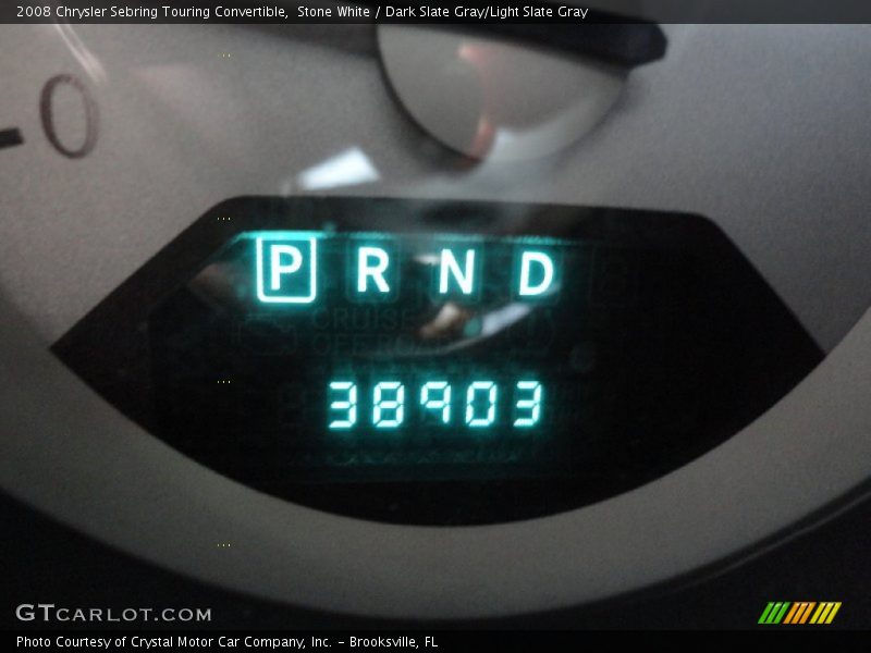 Stone White / Dark Slate Gray/Light Slate Gray 2008 Chrysler Sebring Touring Convertible