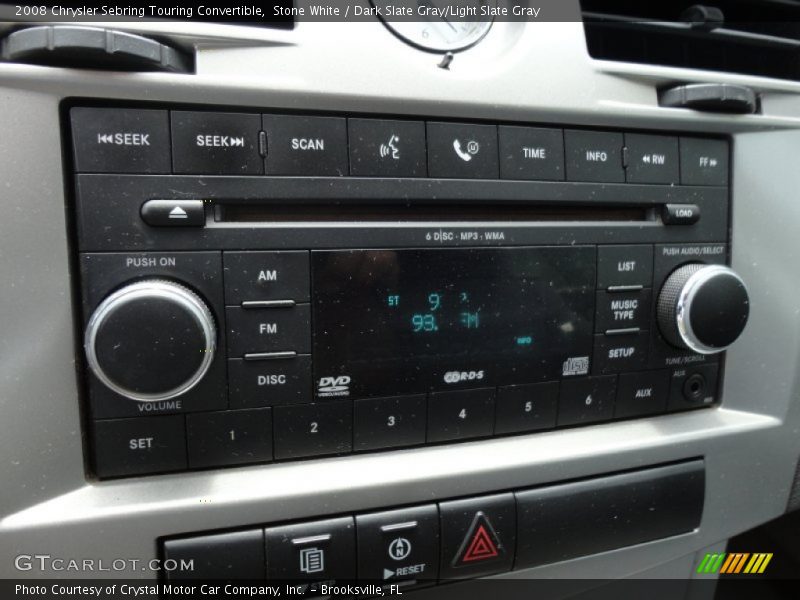 Audio System of 2008 Sebring Touring Convertible