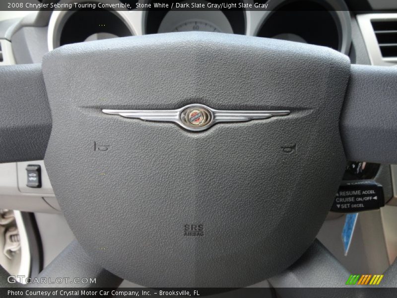 Stone White / Dark Slate Gray/Light Slate Gray 2008 Chrysler Sebring Touring Convertible