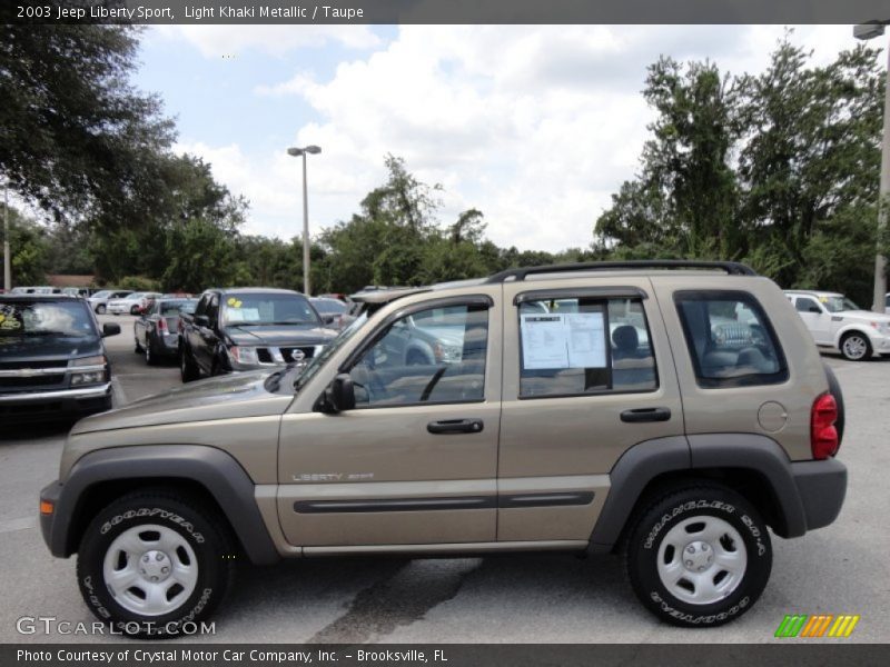 Light Khaki Metallic / Taupe 2003 Jeep Liberty Sport