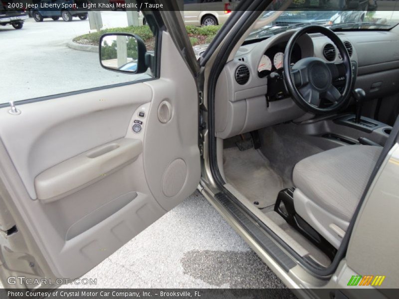 Light Khaki Metallic / Taupe 2003 Jeep Liberty Sport