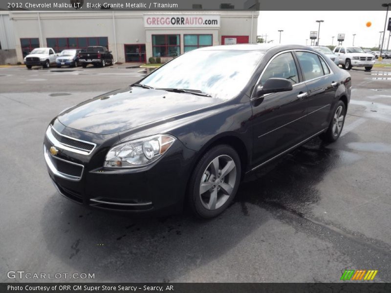Black Granite Metallic / Titanium 2012 Chevrolet Malibu LT