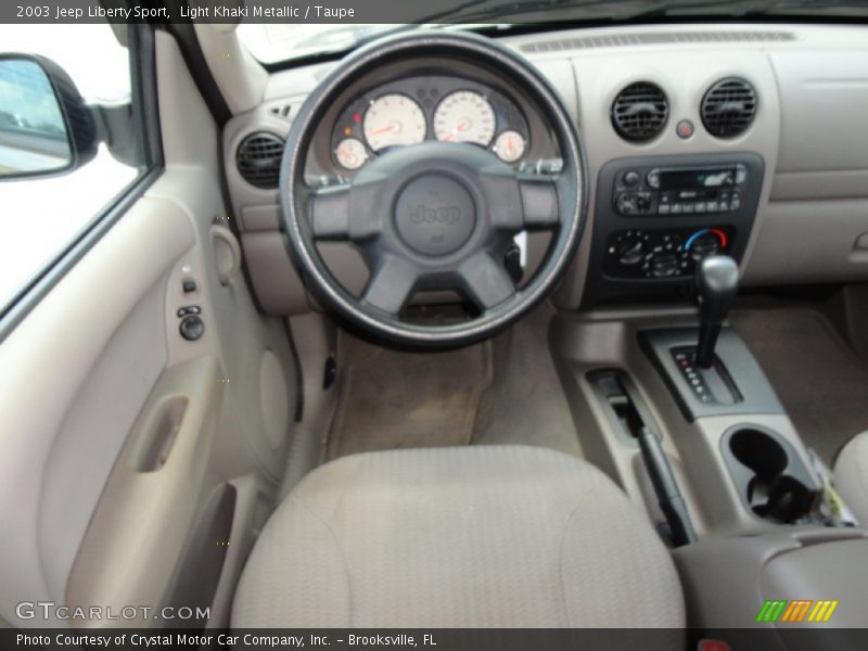 Light Khaki Metallic / Taupe 2003 Jeep Liberty Sport