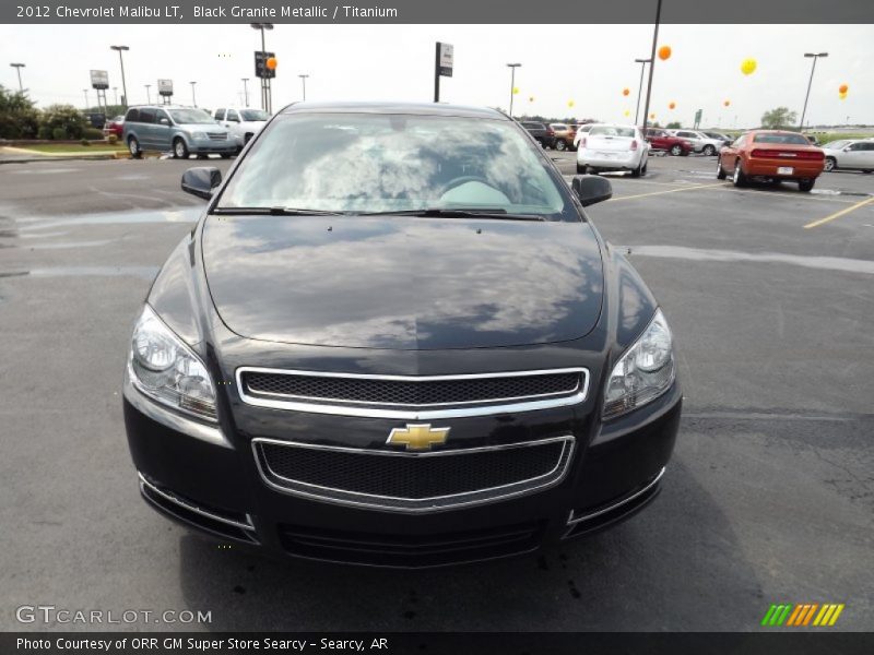 Black Granite Metallic / Titanium 2012 Chevrolet Malibu LT