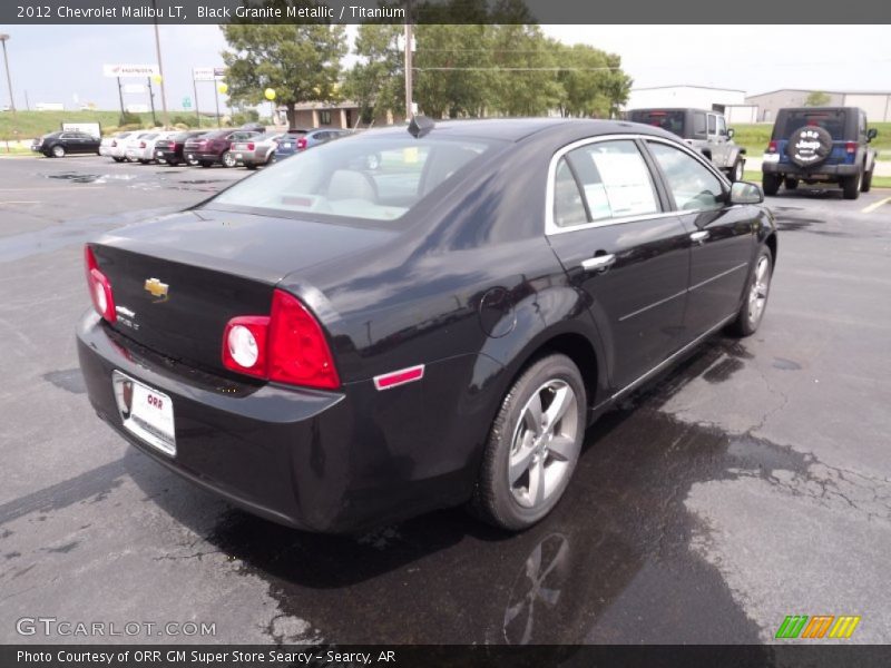 Black Granite Metallic / Titanium 2012 Chevrolet Malibu LT