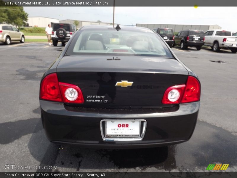 Black Granite Metallic / Titanium 2012 Chevrolet Malibu LT