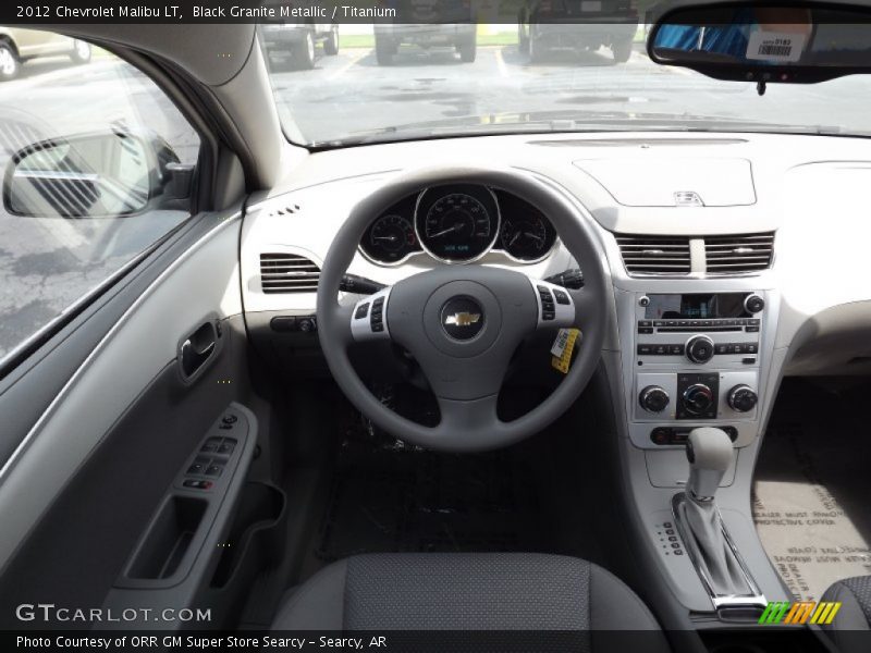 Black Granite Metallic / Titanium 2012 Chevrolet Malibu LT