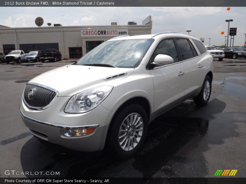White Diamond Tricoat / Cashmere 2012 Buick Enclave FWD