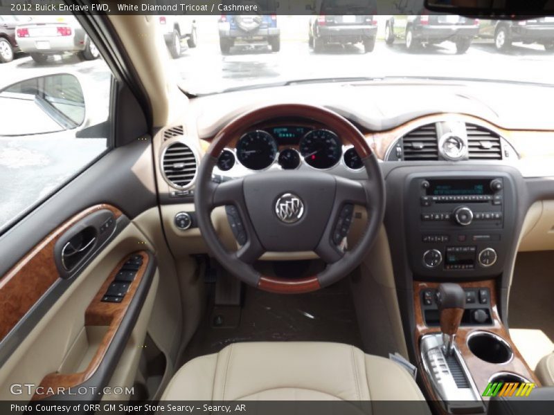 White Diamond Tricoat / Cashmere 2012 Buick Enclave FWD