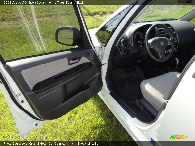 White Water Pearl / Black 2008 Suzuki SX4 Sport Sedan