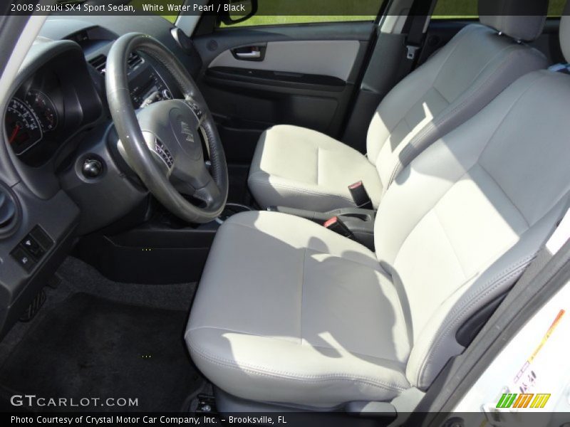 White Water Pearl / Black 2008 Suzuki SX4 Sport Sedan