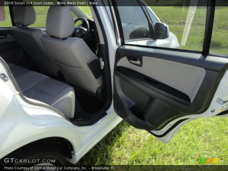 White Water Pearl / Black 2008 Suzuki SX4 Sport Sedan