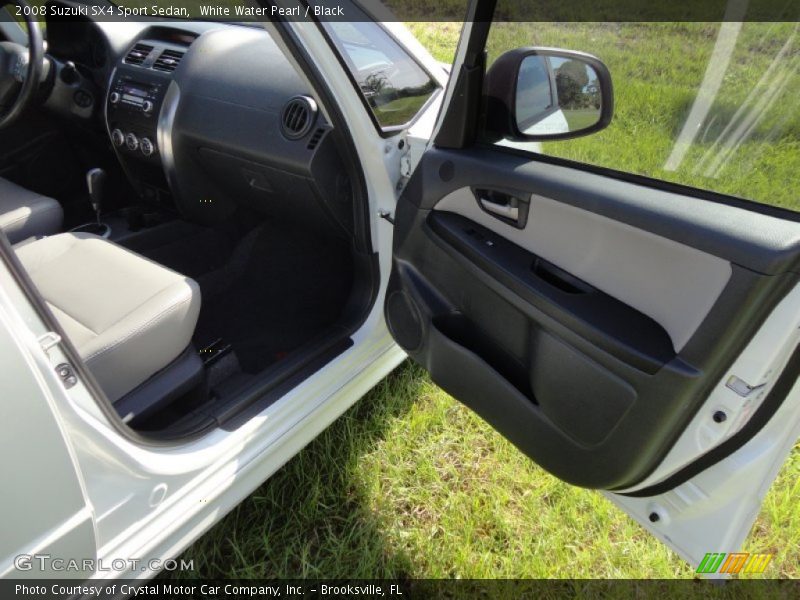 White Water Pearl / Black 2008 Suzuki SX4 Sport Sedan