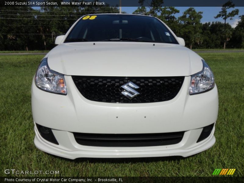 White Water Pearl / Black 2008 Suzuki SX4 Sport Sedan