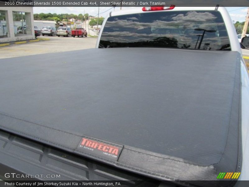 Sheer Silver Metallic / Dark Titanium 2010 Chevrolet Silverado 1500 Extended Cab 4x4