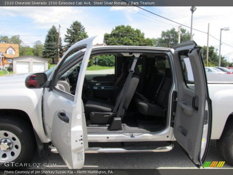 Sheer Silver Metallic / Dark Titanium 2010 Chevrolet Silverado 1500 Extended Cab 4x4