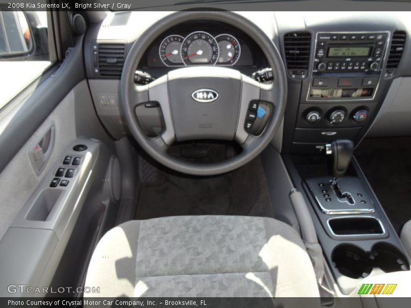 Bright Silver / Gray 2008 Kia Sorento LX