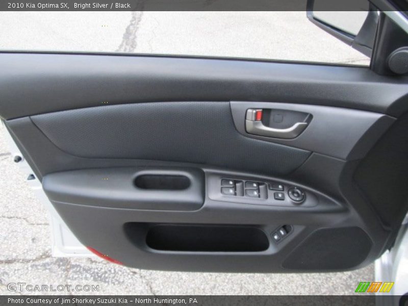 Bright Silver / Black 2010 Kia Optima SX