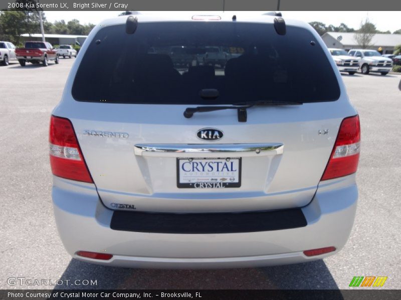 Bright Silver / Gray 2008 Kia Sorento LX